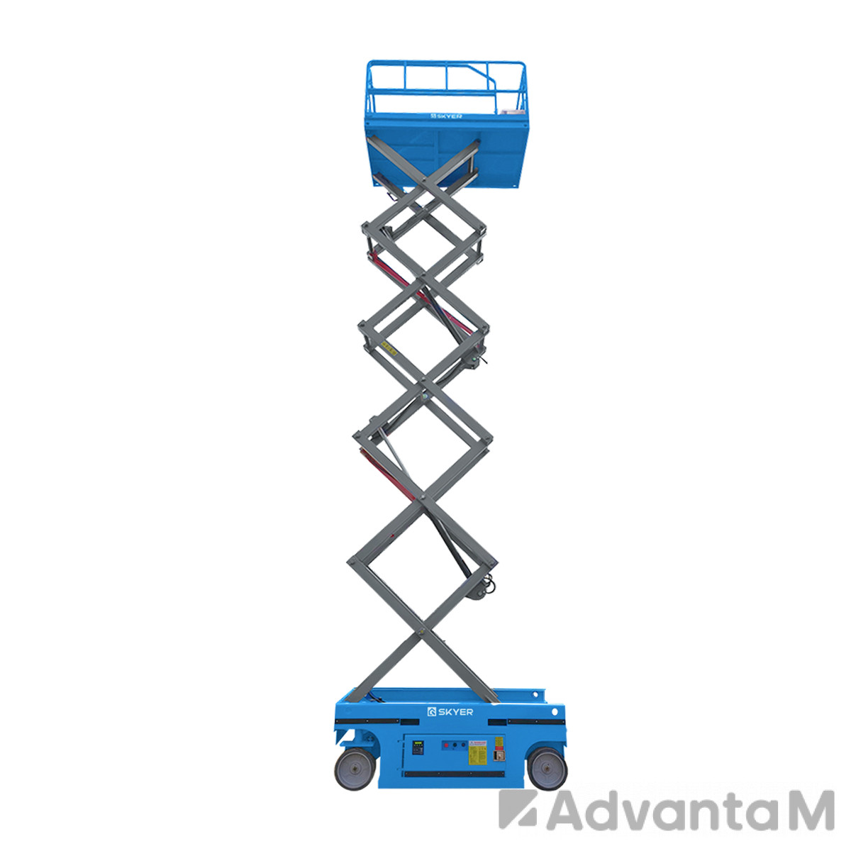 Самоходный ножничный подъемник с выдвижной платформой SKYER PL1225 li-ion - 2