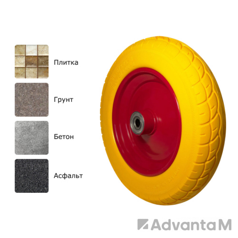Пенополиуретановое колесо PU 3000-16 S - 1